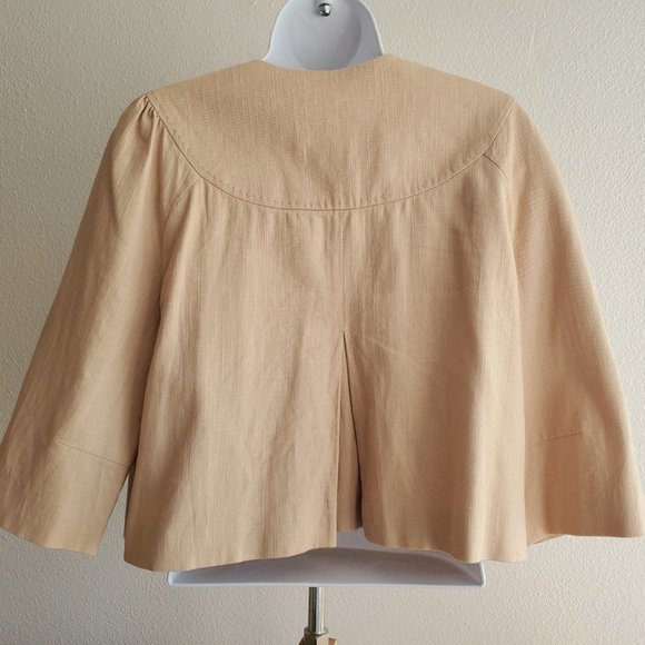 Apt. 9 Cropped Linen Jacket, Size 10 - Picture 5 of 8